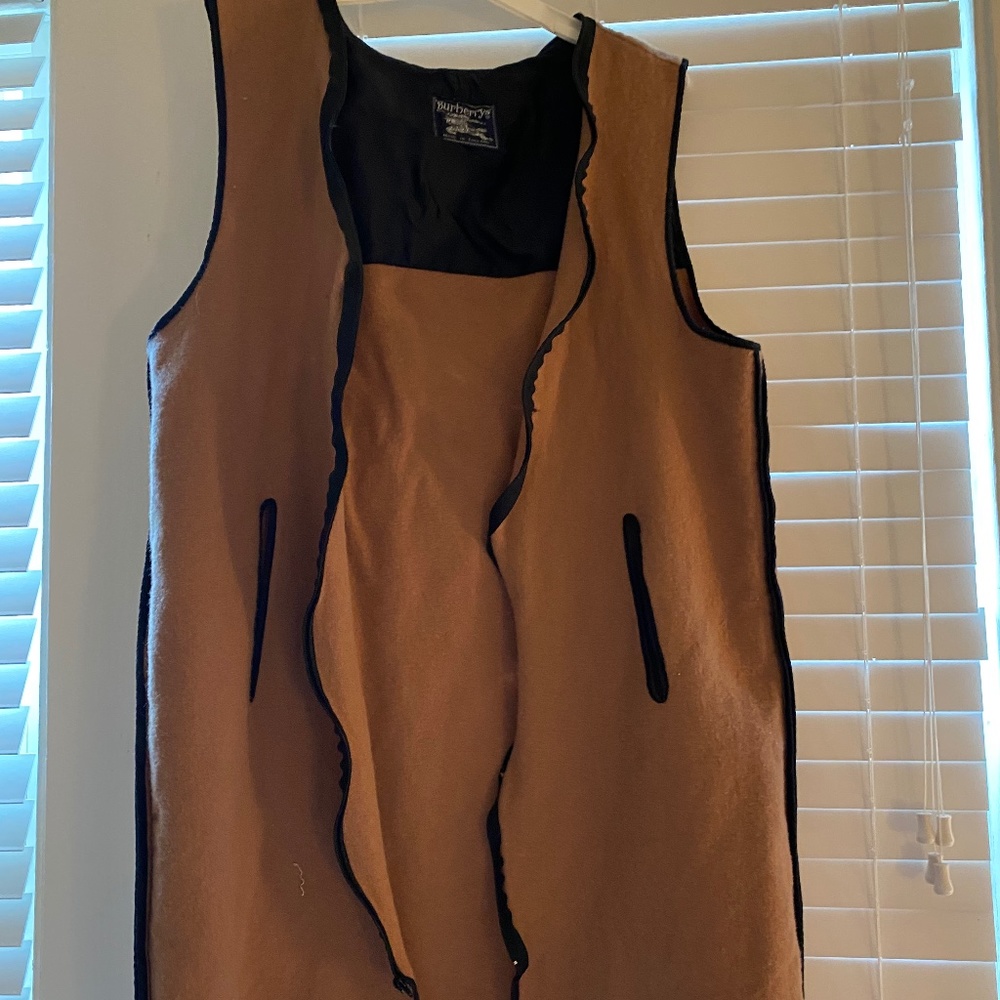 Vintage Burberry's Tan Wool Duster Jacket